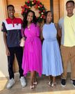Diana Kyaremera and her children