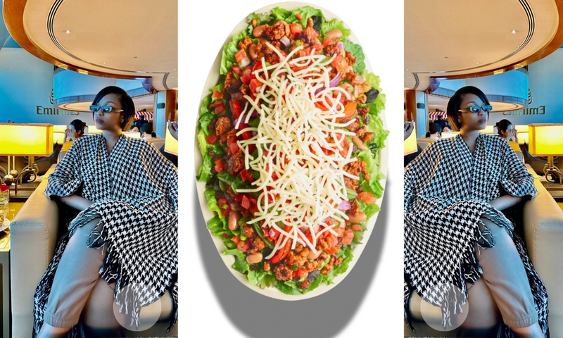 Irene Ntale goes out to Las Vegas for Shs50k beloved Mexican meal/Instagram