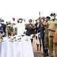 President Yoweri Museveni with leaders of security forces