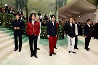 Stray Kids at the 2024 Met Gala: "Sleeping Beauties: Reawakening Fashion" held at The Metropolitan Museum of Art on May 6, 2024 in New York City. (Photo by Gilbert Flores/Variety via Getty Images)