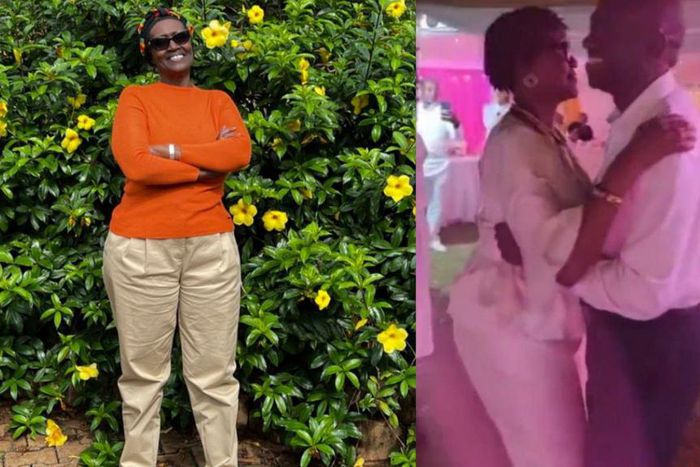 Winnie Byanyima and a screengrab from the video