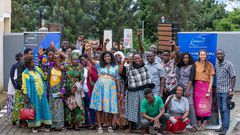 Patapia helps refugee women start and grow businesses powered by clean energy, such as snack kiosks and hair salons