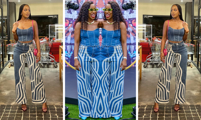 The issue with Vinka and DJ Alisha's matching denim outfits/Instagram