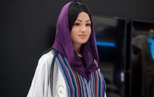 An image of 'Sara' the humanoid robot, created by Saudi firm QSS AI and Robotics.Courtesy of QSS AI and Robotics