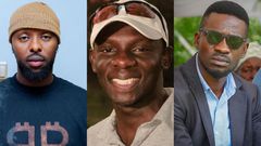 Eddy Kenzo, Wilson Bugembe and Bobi Wine