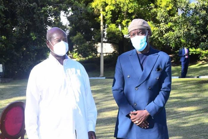 President Yoweri Museveni met with Eddy Kenzo on Monday