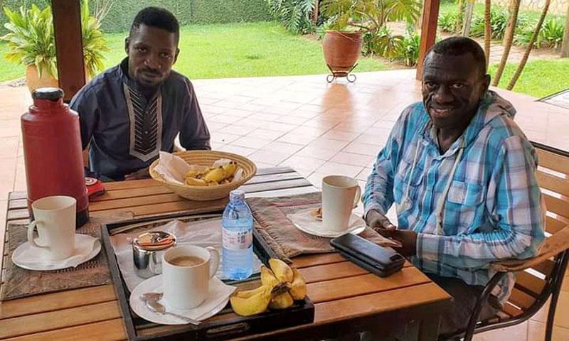 Dr Kizza Besigye and Bobi Wine