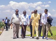 President William Ruto DP Rigathi Gachagua, David Ndii and other leaders during a retreat in Naivasha