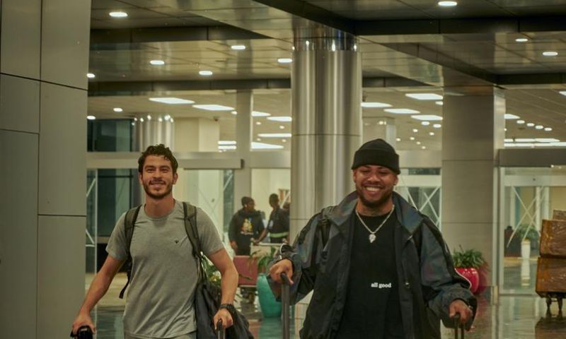 Rafa Paban arriving