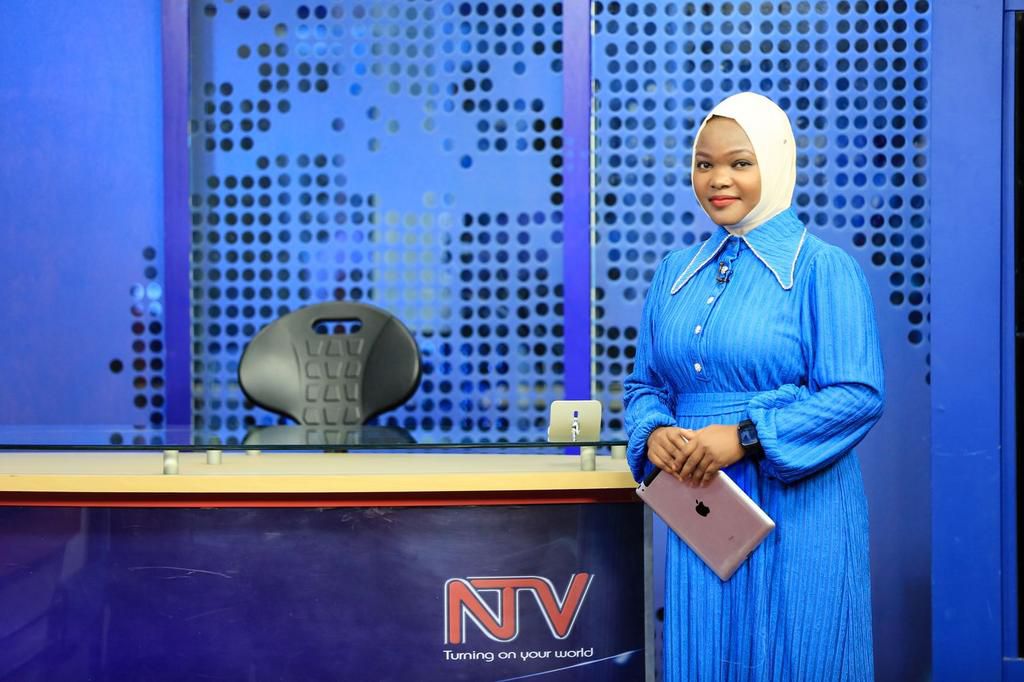 Shamim Nayiga on set