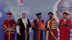Hamis Kiggundu graduated from the European International University (EIU) in Paris