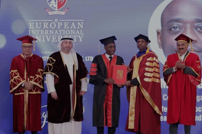 Hamis Kiggundu graduated from the European International University (EIU) in Paris