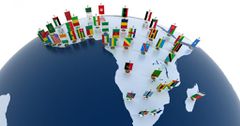 A graphic illustration of African counties