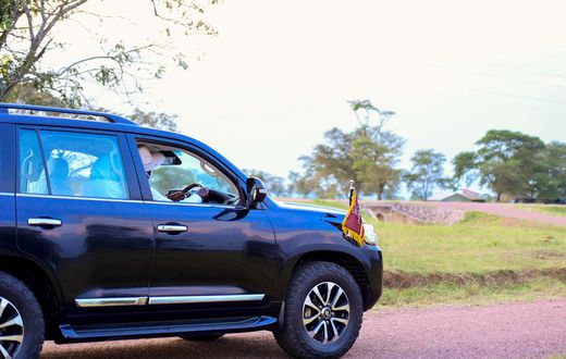 President Yoweri Museveni recounted surviving a car crash decades ago