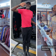 Andrew Mwenda tries on Abryanz apparel while 'bazukulu' make fun of him/Instagram
