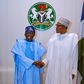 President Muhammadu Buhari and President-elect, Asiwaju Bola Tinubu. [Facebook:BuhariSallau]