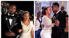 Kyabazinga Nadiope Gabula and Queen Jovia Mutesi at their wedding reception