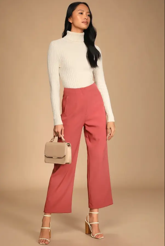 Add a sequin top and pointed-toe heels