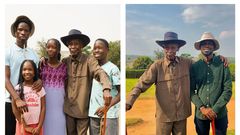 Bobi Wine took his family on a trip to his in-laws in Western Uganda