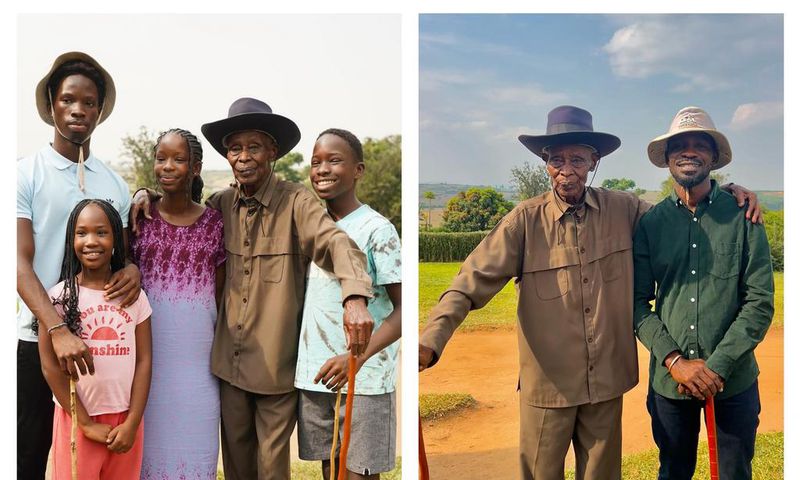 Bobi Wine took his family on a trip to his in-laws in Western Uganda