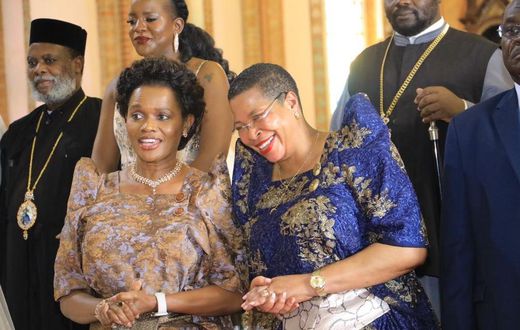 Buganda Queen Nnaabagereka Sylvia Nagginda  and House Speaker Anita Among