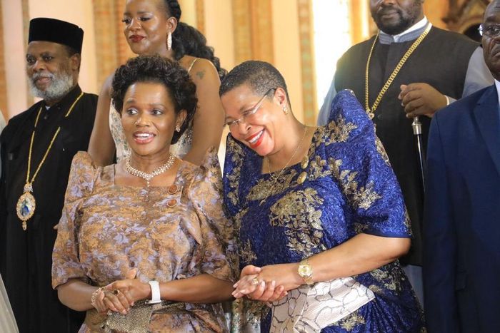 Buganda Queen Nnaabagereka Sylvia Nagginda  and House Speaker Anita Among