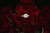 Place the ring in the heart-shaped hole