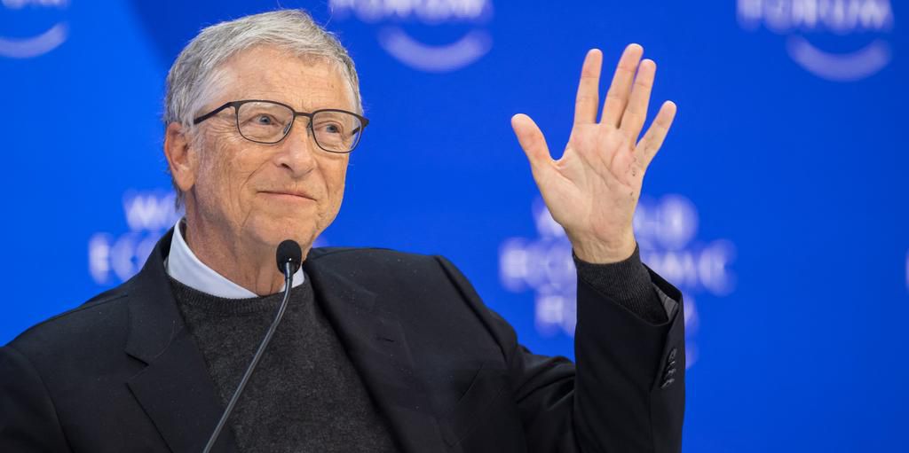 Bill Gates at the World Economic Forum in Davos.Fabrice Coffrini/Getty Images
