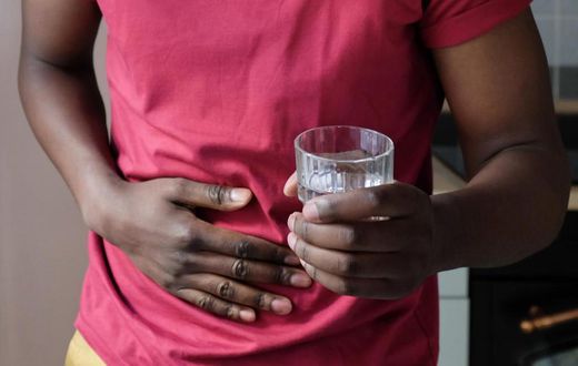 Symptoms of ulcers include burning stomach pain, bloating, heartburn, nausea, and in severe cases, vomiting or weight loss