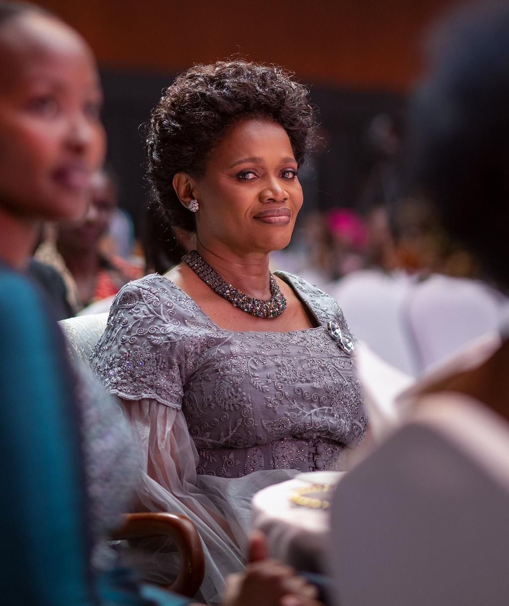 Nnabagereka Sylvia Nagginda all smiles at the ball