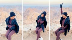 Pinky escapes Kampala heat, embraces the cold of a small town in Egypt/Instagram