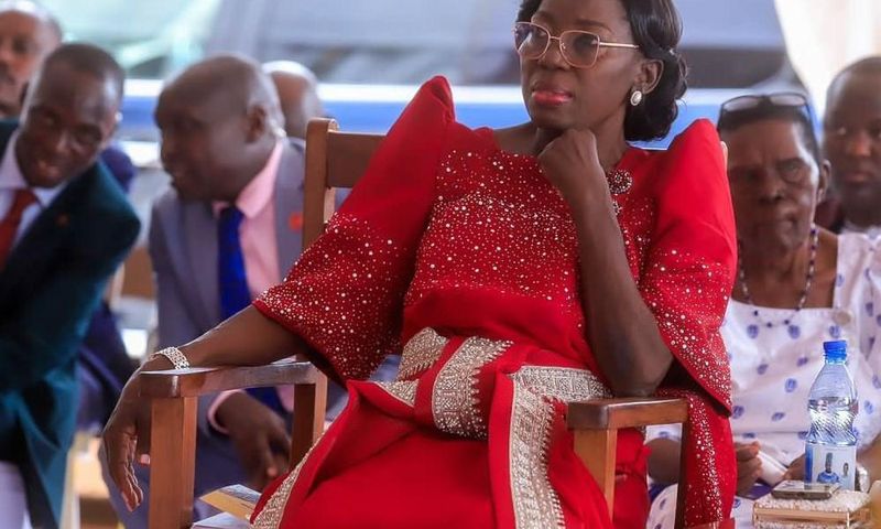 Minister for East African Affairs Rt Hon Rebecca Kadaga at the wedding