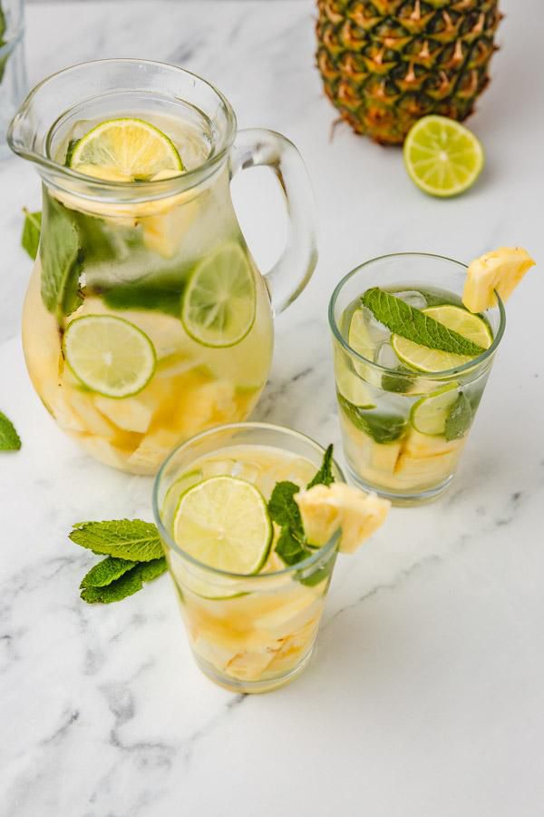 Pineapple infused water