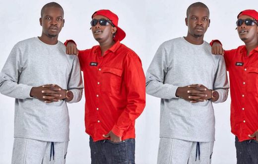Feffe Bussi with Vincent Mubiru