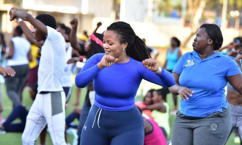 Fitness and wellness enthusiasts at the last edition of Lucky's Groove Back