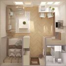 The single-room concept is popular due to its minimalistic and affordable lifestyle/Pinterest