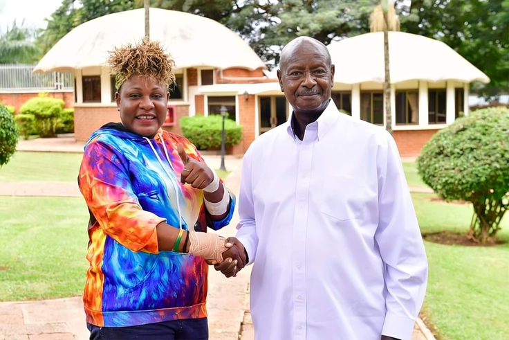 Full Figure says President Yoweri Museveni is buying her a new car
