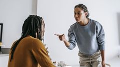 Couple arguing