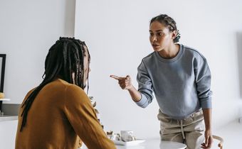 Couple arguing