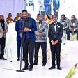 Bobi Wine speaking at Omutaka Keeya's wedding