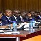 Officials from the Gender Ministry and Private Sector Foundation led by Kibenge (L) before the PAC