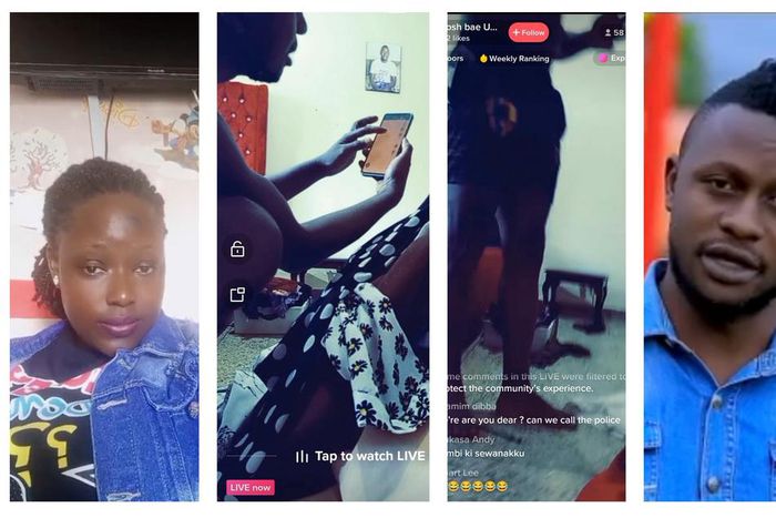 Gloria Kutesa livestreamed a fight with her boyfriend Fred on Thursday morning