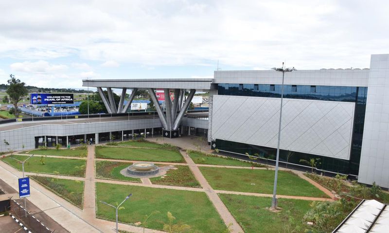 Entebbe International Airport's  improved terminal building