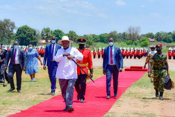 President Yoweri Muuseveni at the Independence Day celebrations