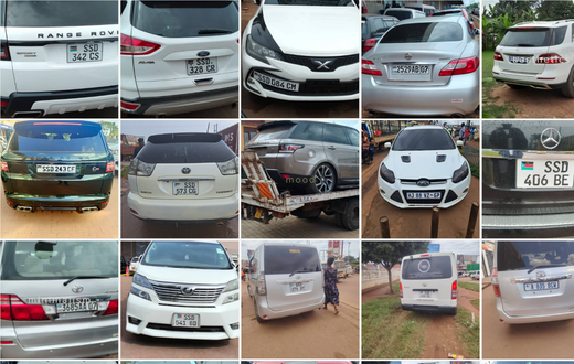 Some of the impounded vehicles
