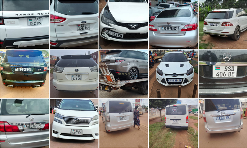 Some of the impounded vehicles