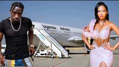 Rickman Manrick and Sheilah Gashumba flew to South Africa by Uganda Airlines