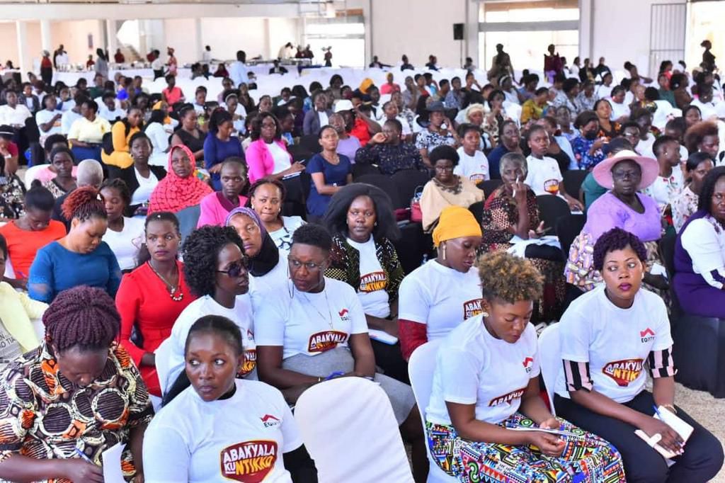 Scores of women took part in the training