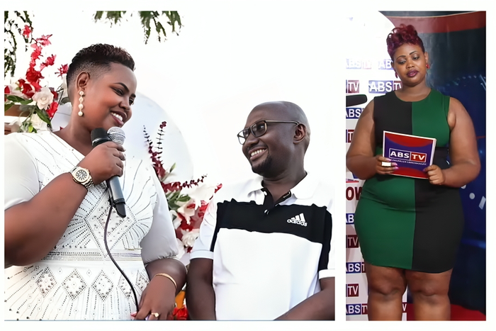 Saddam Rashid Lukwago proposed to Sharon a former news anchor at ABS TV