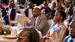Gen. Muhoozi Kainerugaba and wife, Charlotte, at the event
